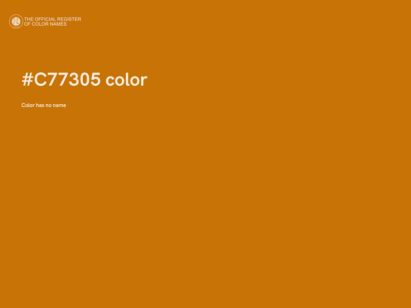 #C77305 color image