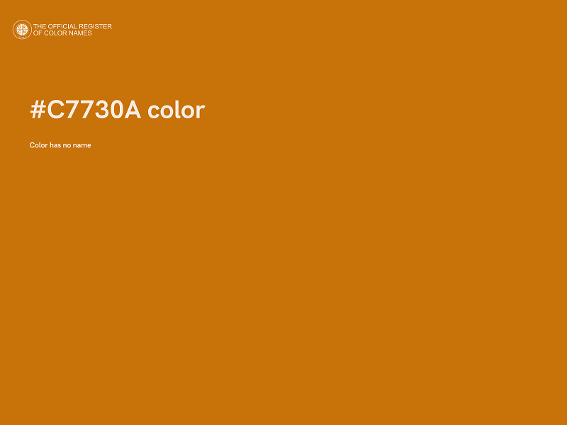 #C7730A color image