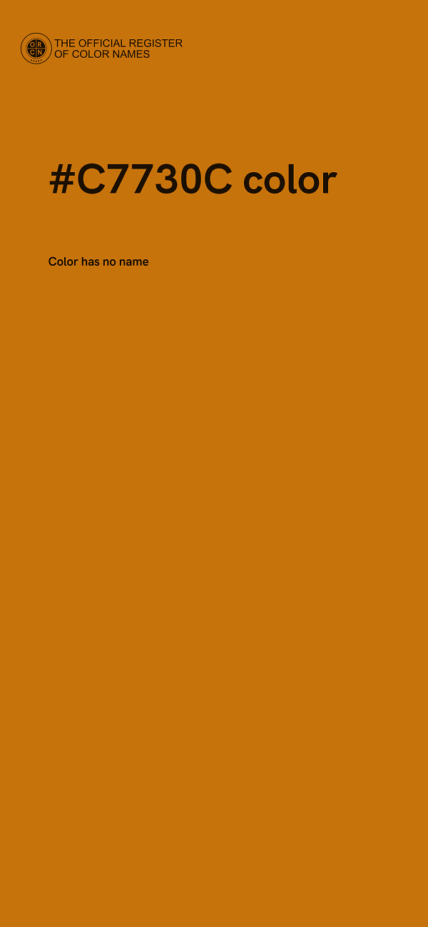 #C7730C color image