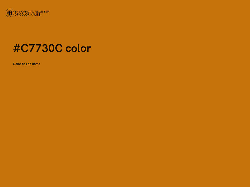 #C7730C color image