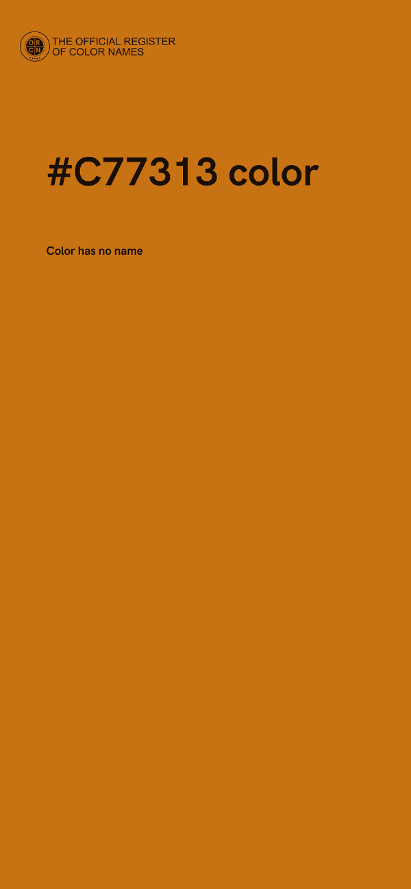 #C77313 color image