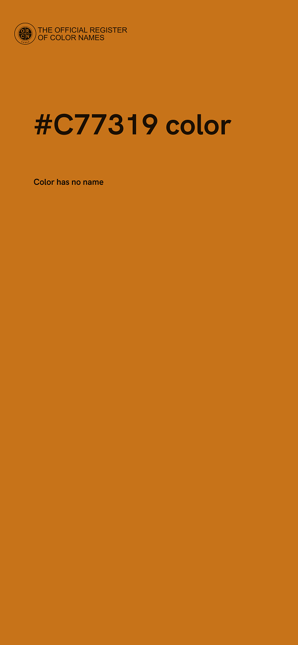#C77319 color image