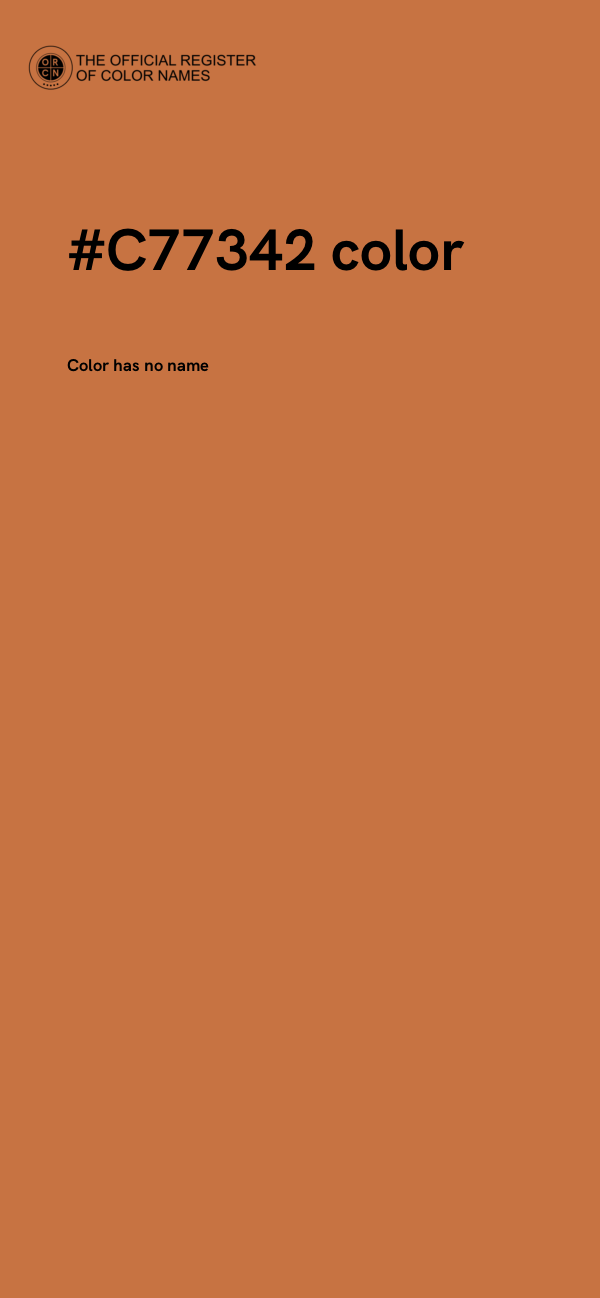 #C77342 color image