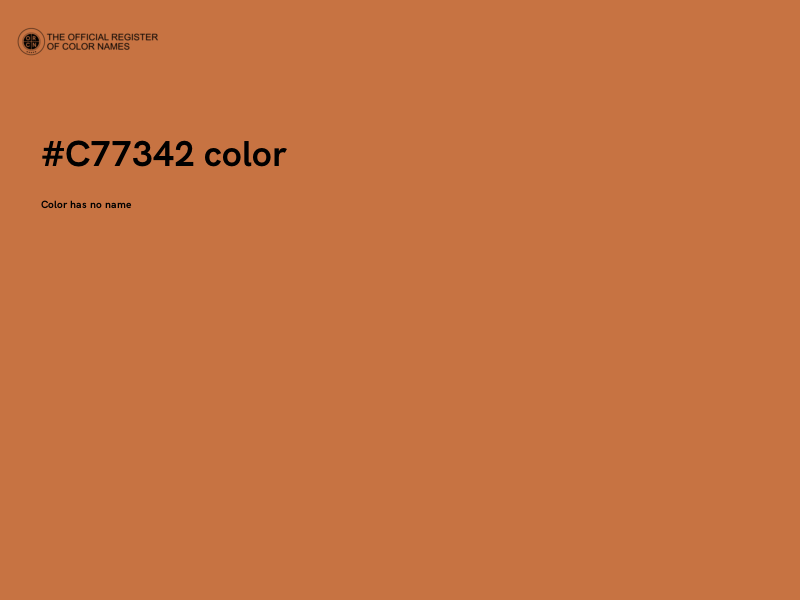 #C77342 color image