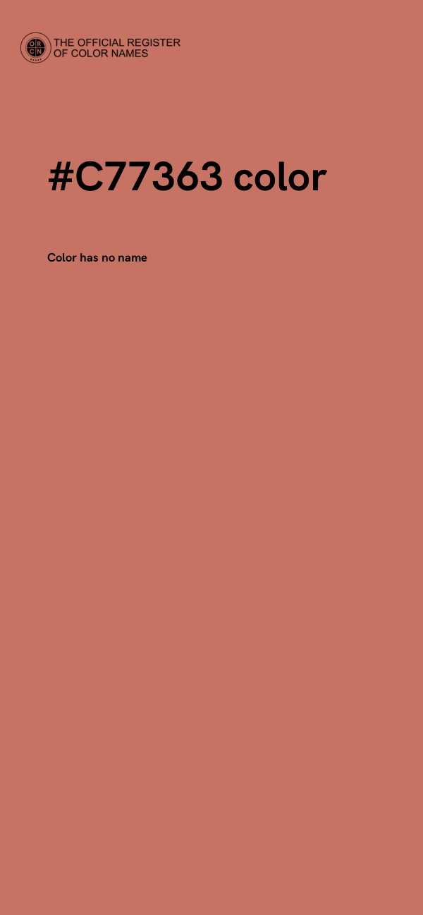 #C77363 color image