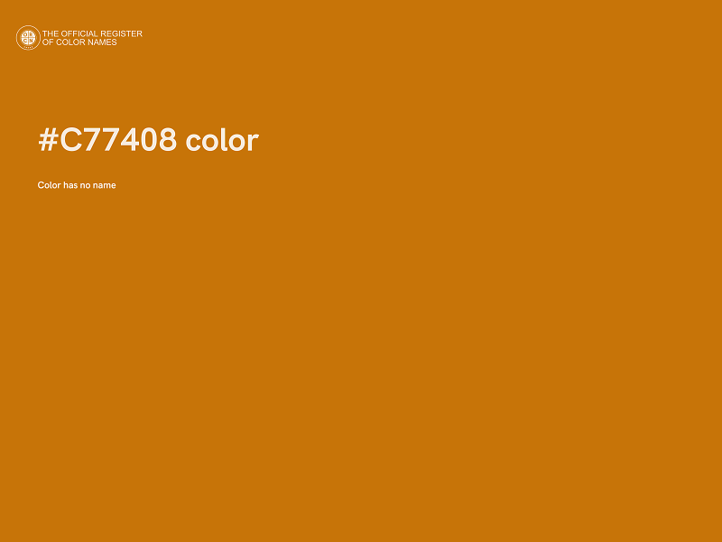 #C77408 color image