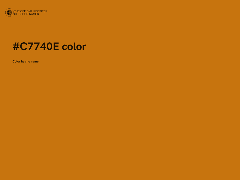 #C7740E color image