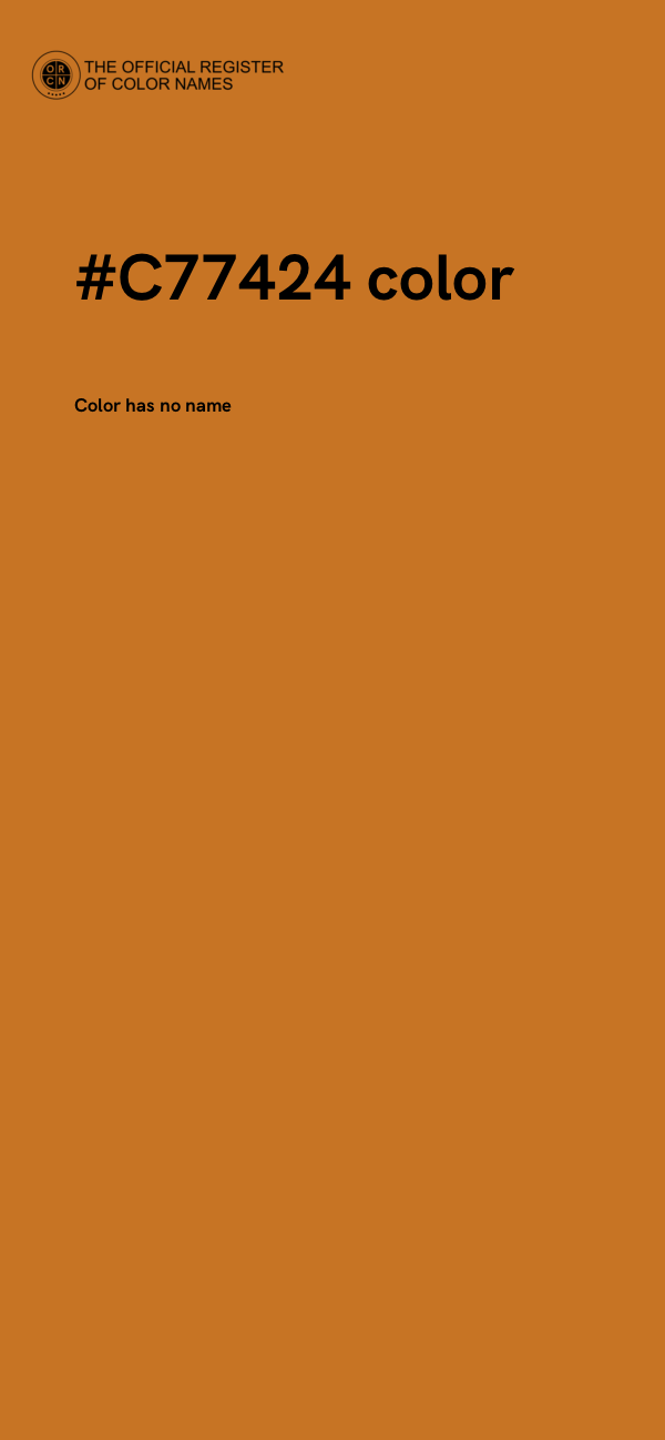 #C77424 color image