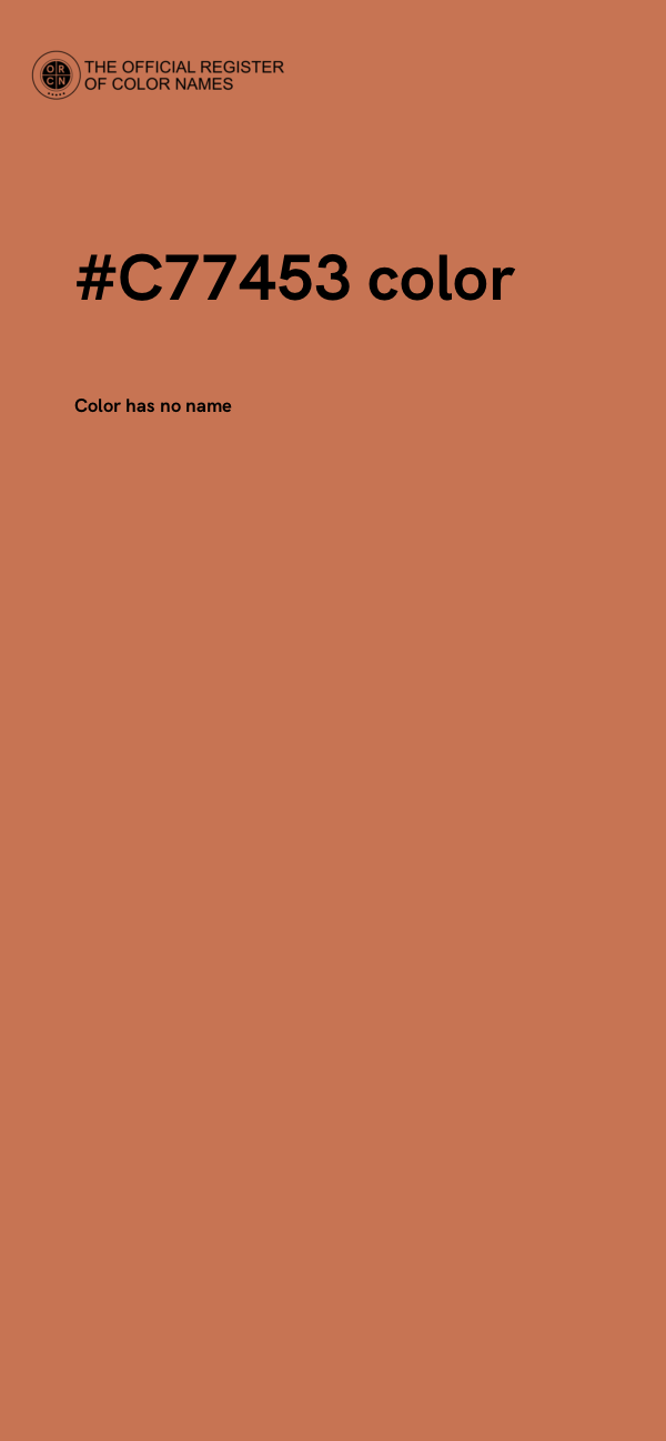 #C77453 color image