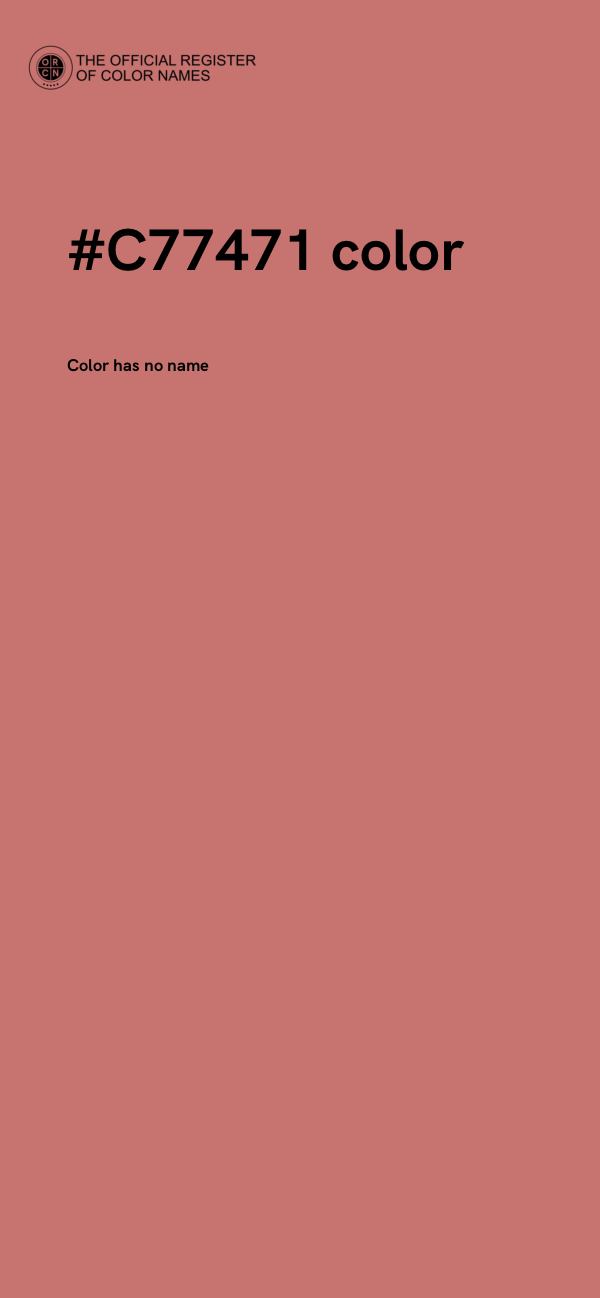 #C77471 color image