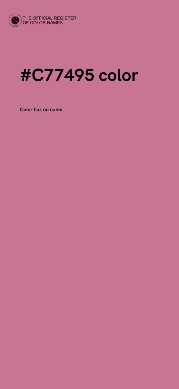 #C77495 color image