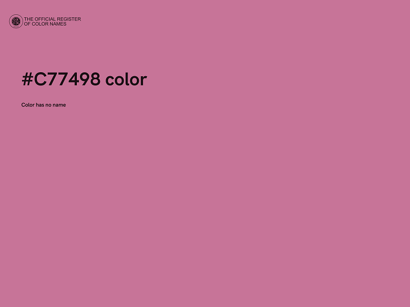 #C77498 color image