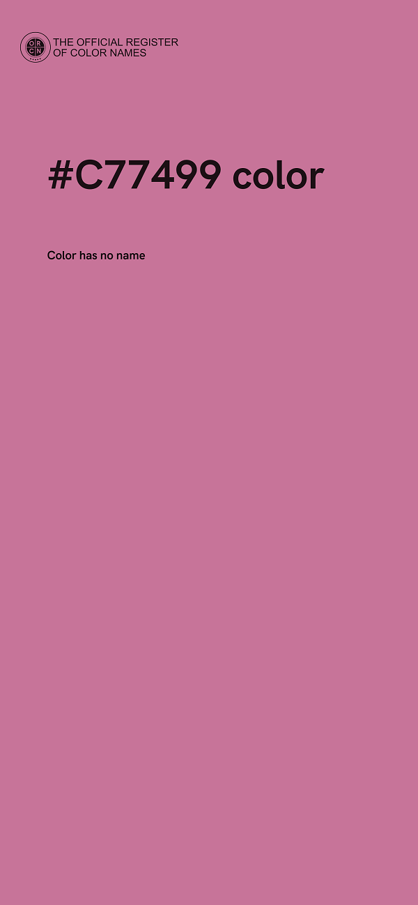 #C77499 color image