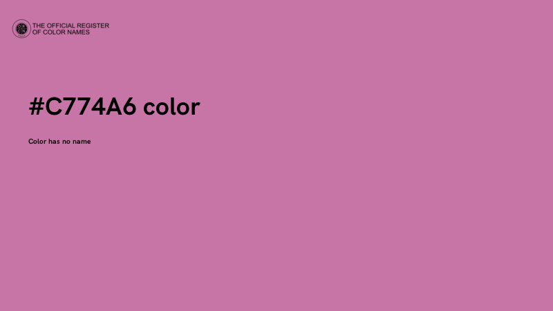 #C774A6 color image