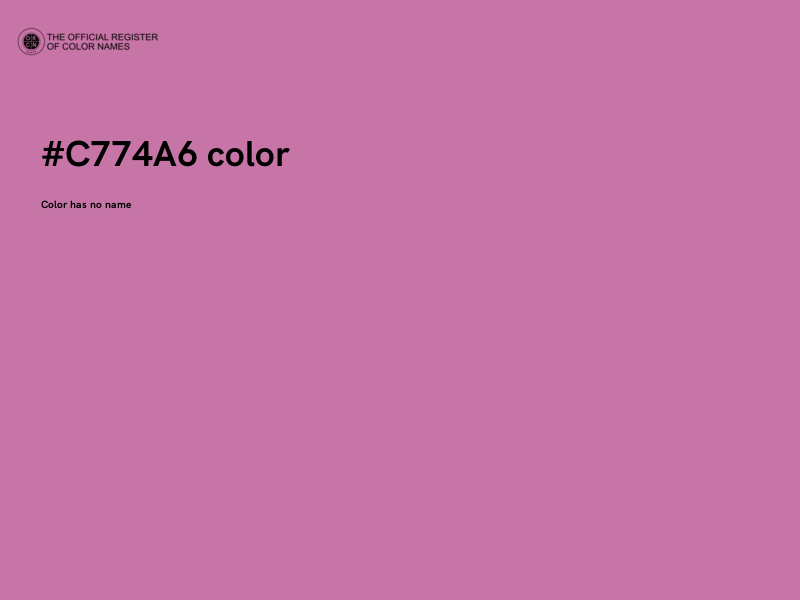 #C774A6 color image