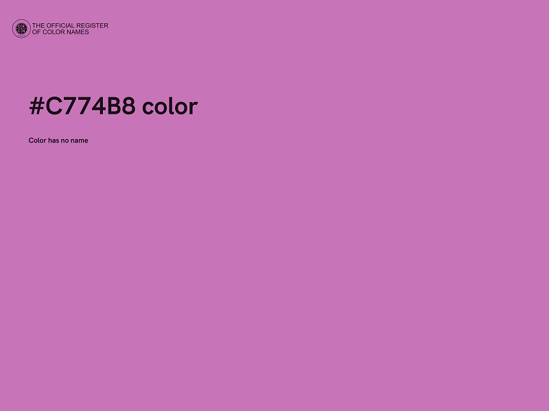 #C774B8 color image