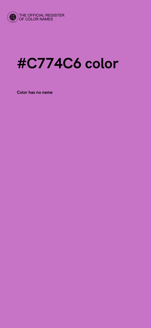 #C774C6 color image