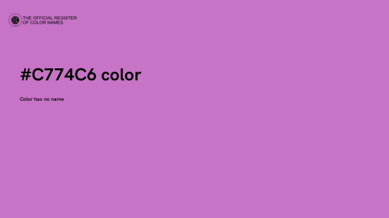 #C774C6 color image