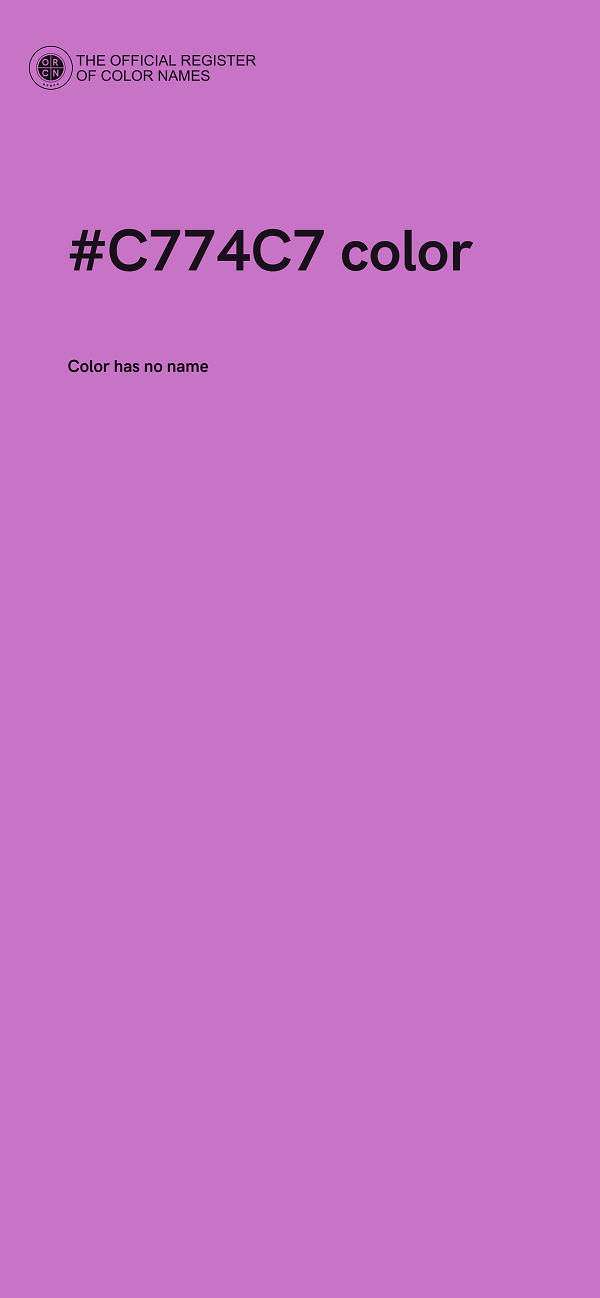#C774C7 color image