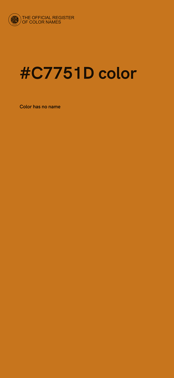 #C7751D color image