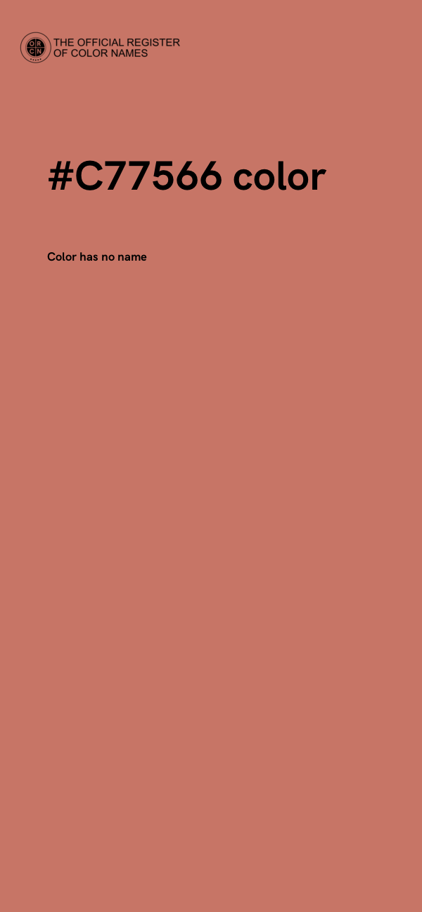 #C77566 color image