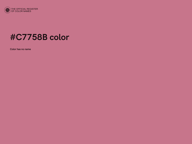 #C7758B color image