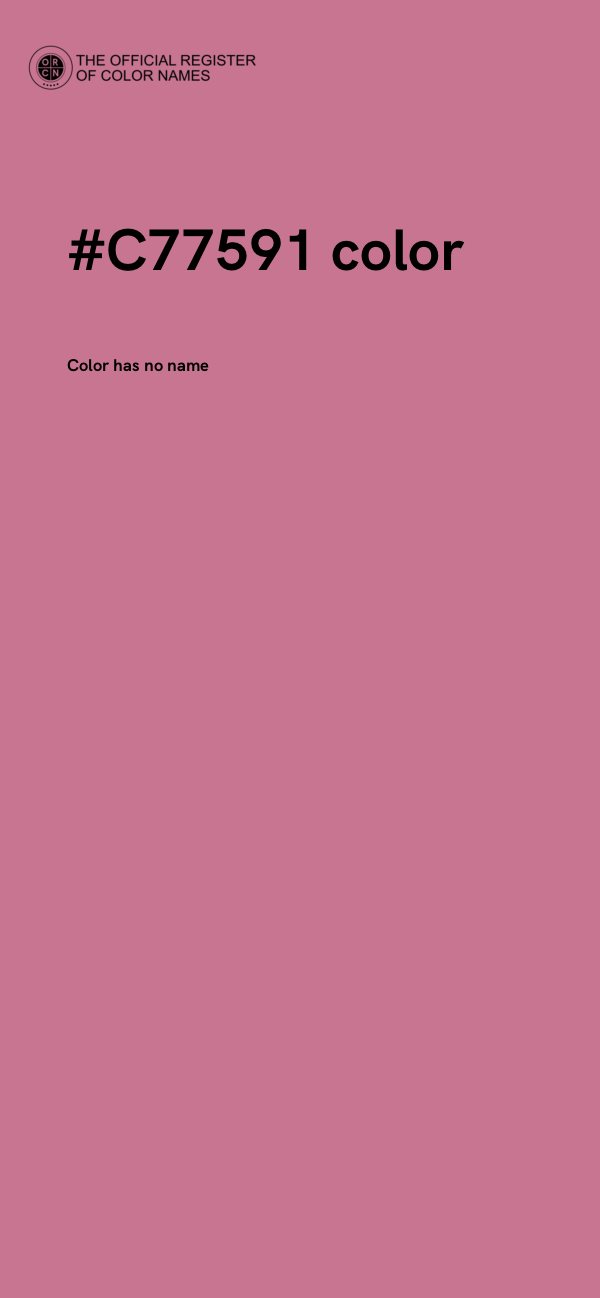 #C77591 color image
