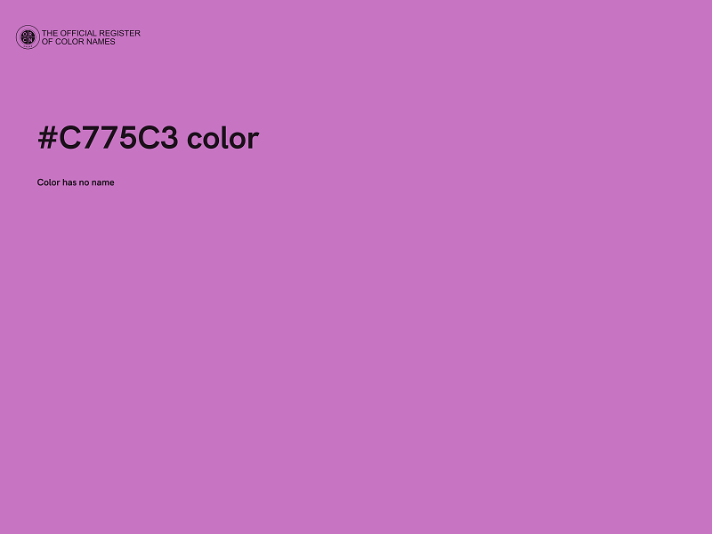 #C775C3 color image