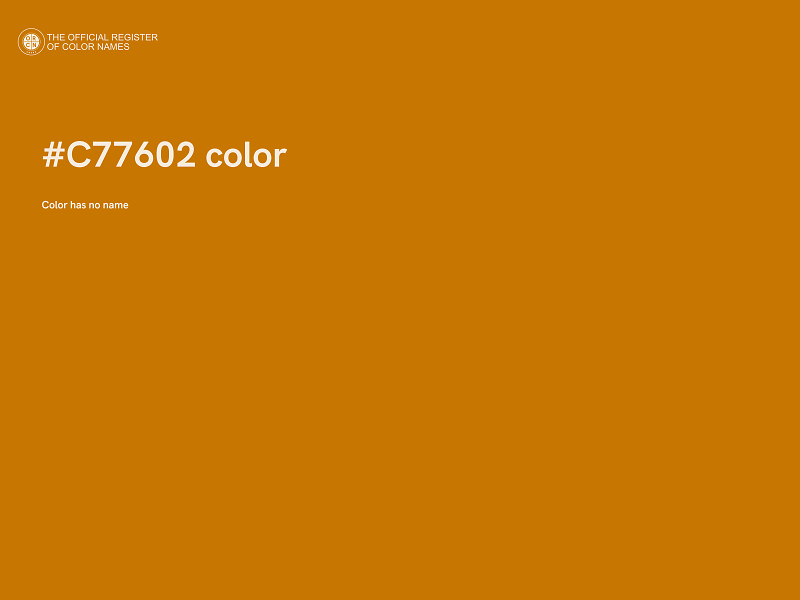 #C77602 color image