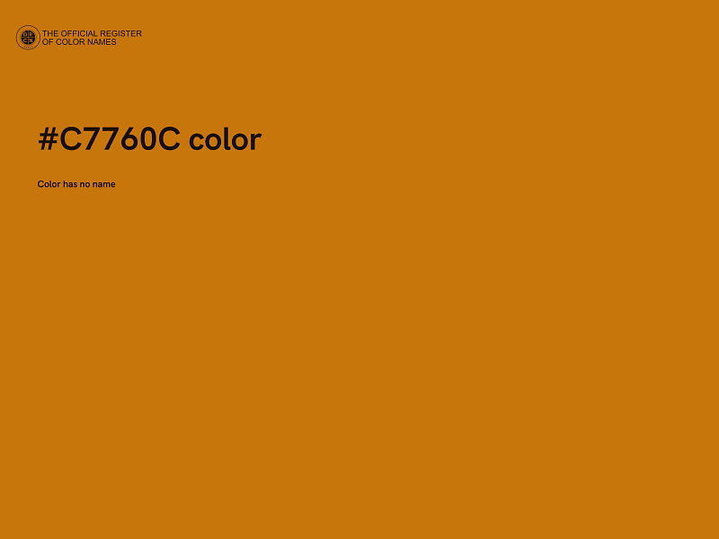 #C7760C color image