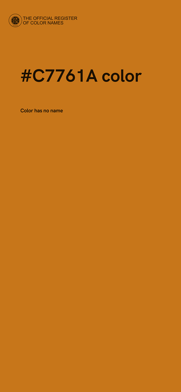 #C7761A color image