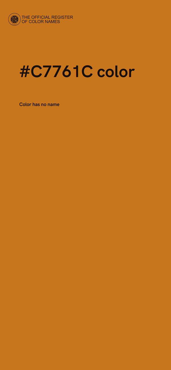 #C7761C color image