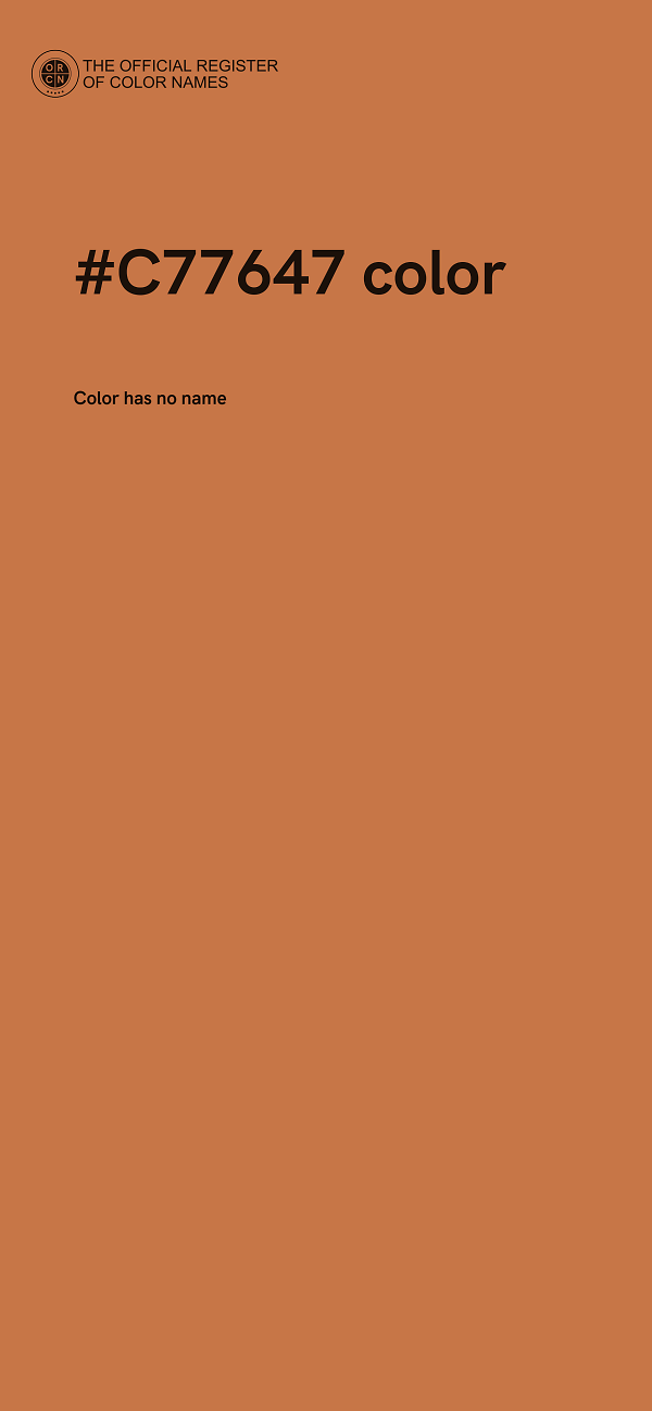 #C77647 color image