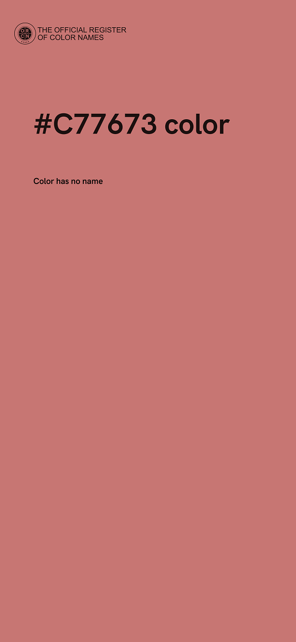 #C77673 color image