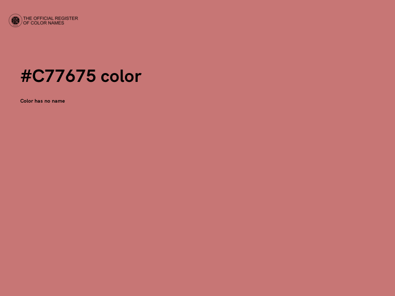 #C77675 color image