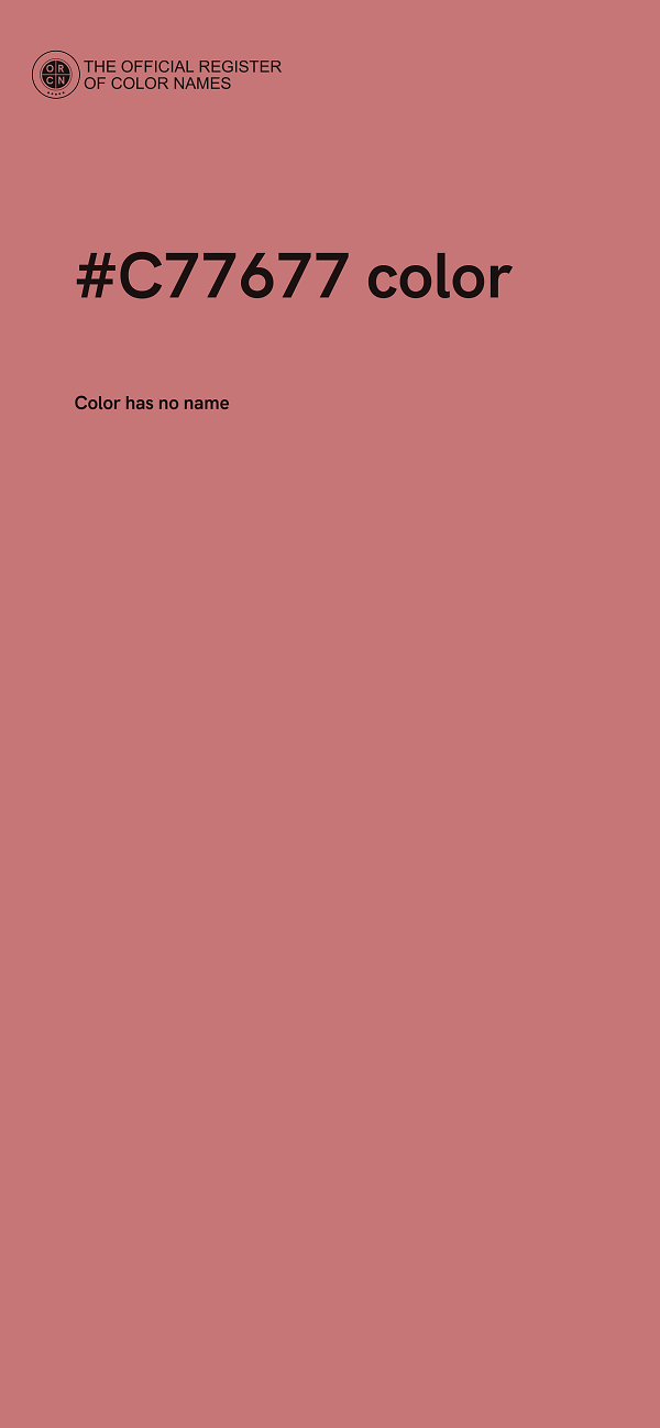#C77677 color image