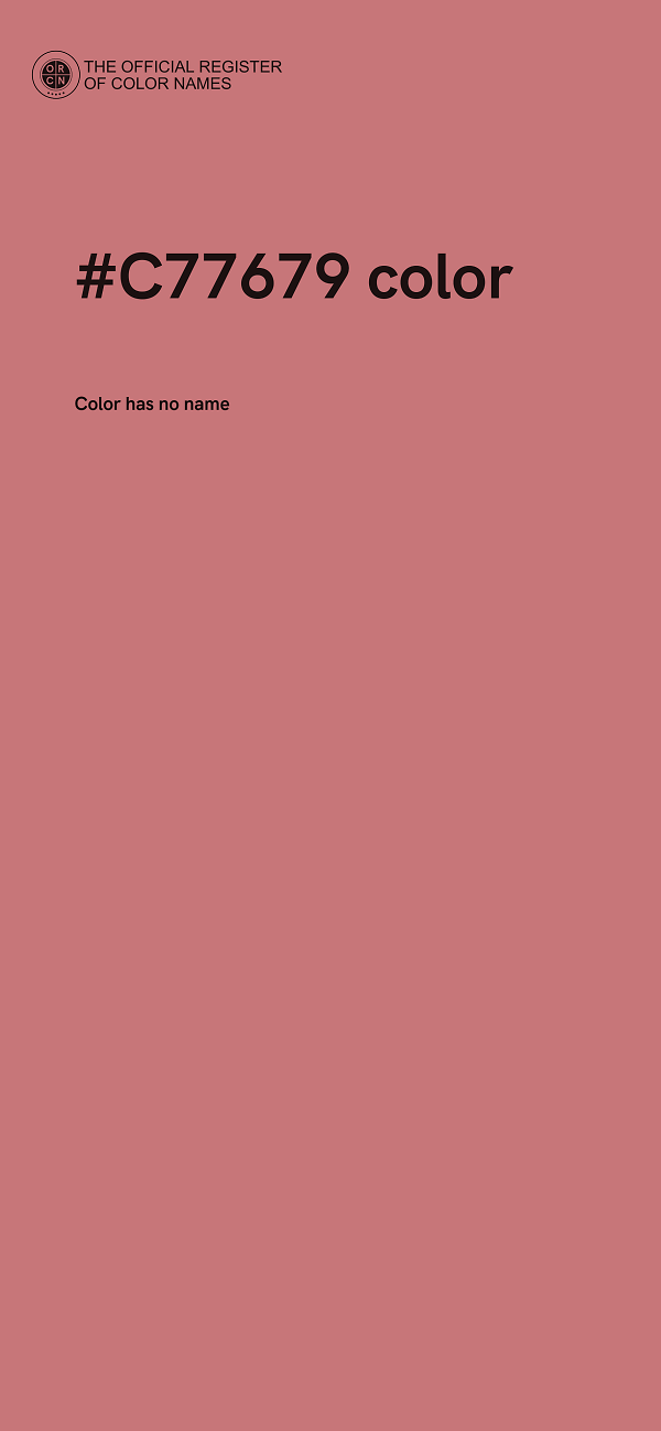 #C77679 color image