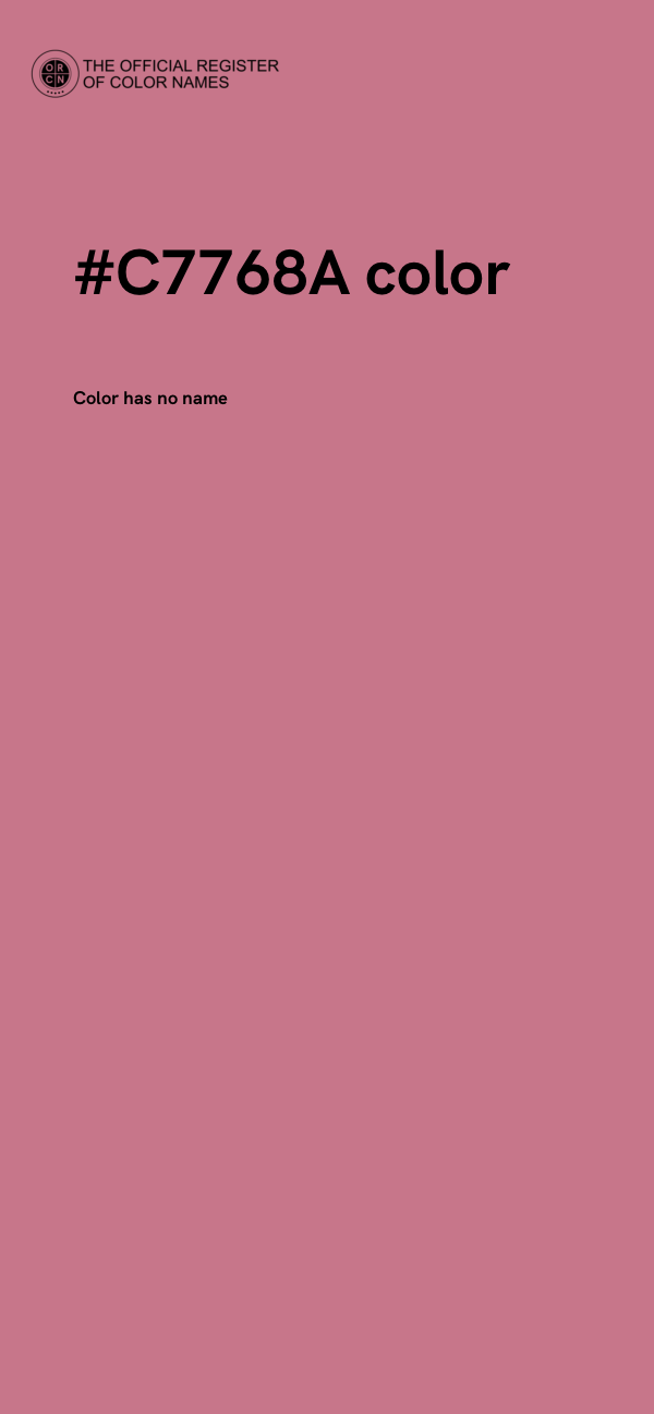 #C7768A color image