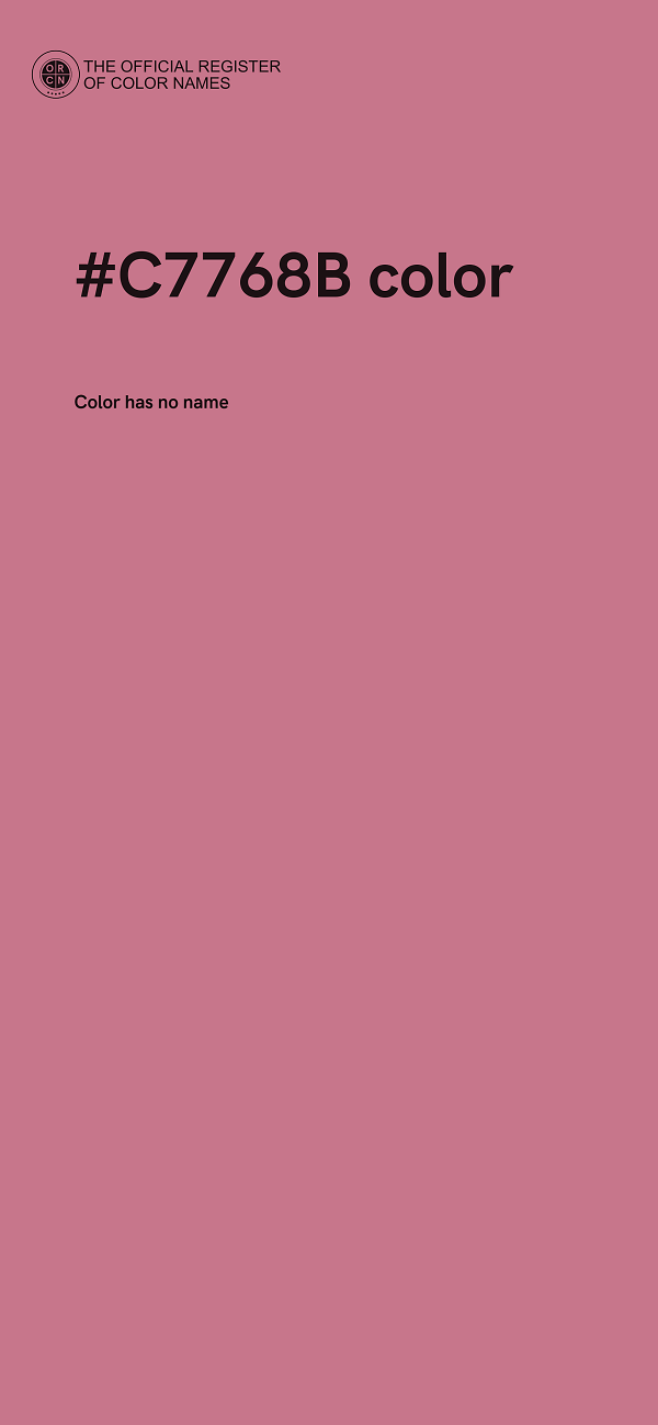 #C7768B color image