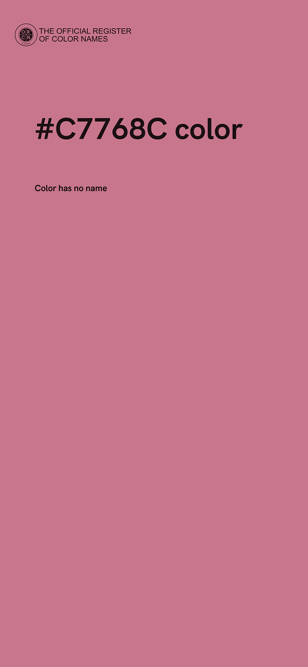 #C7768C color image