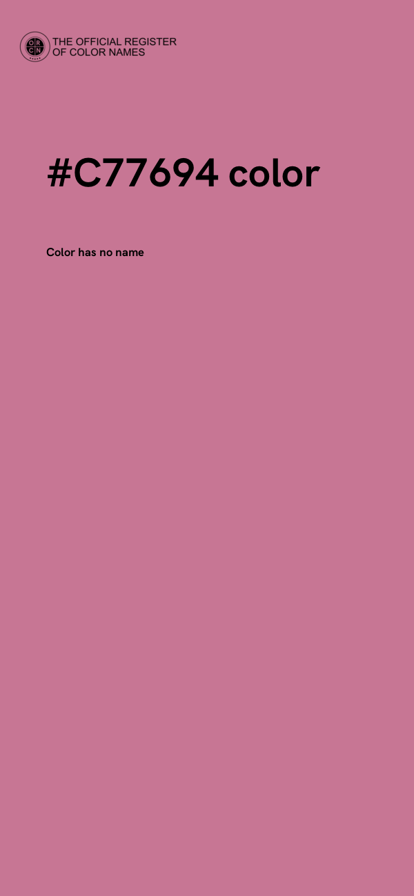 #C77694 color image
