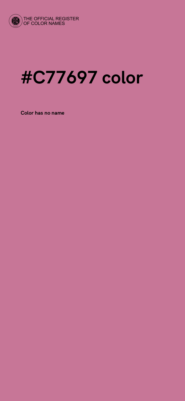 #C77697 color image