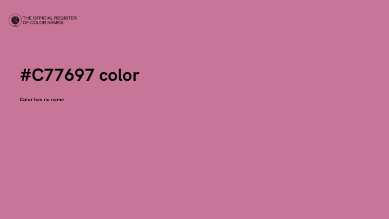 #C77697 color image