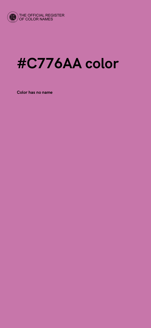 #C776AA color image