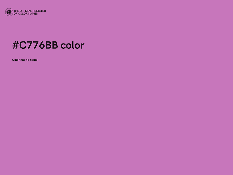 #C776BB color image