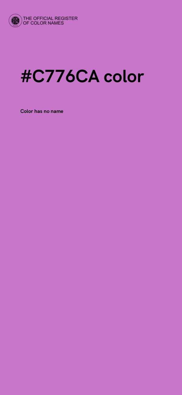 #C776CA color image