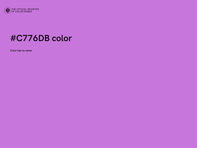 #C776DB color image