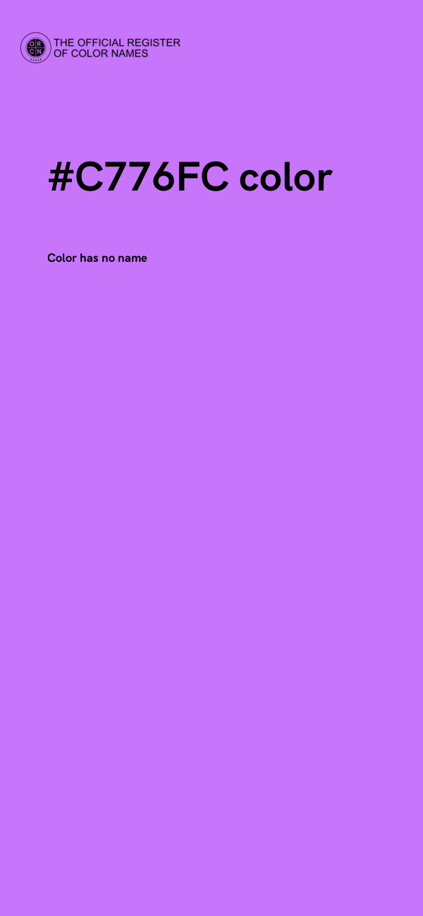 #C776FC color image