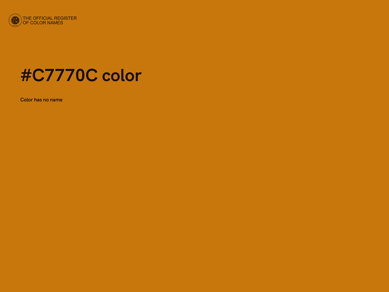 #C7770C color image