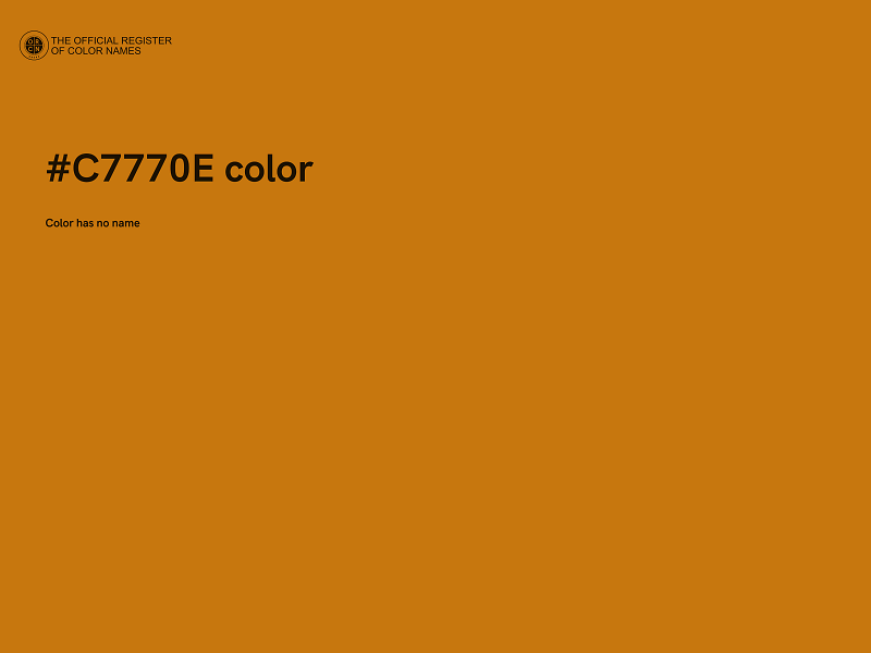 #C7770E color image